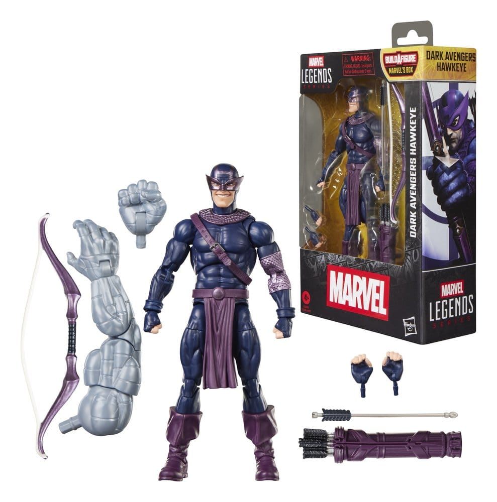 Marvel Legends Action Figure Dark Avengers Hawkeye (BAF: Marvel's Box) 15 cm - Hasbro Action Figures