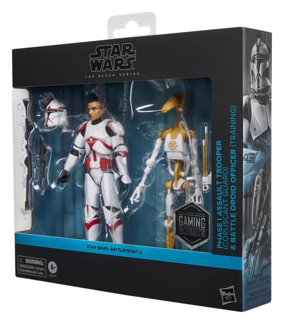 Star Wars: Battlefront II Black Series Action Figure 2-Pack Phase I Assault Trooper & Battle Droid Officer