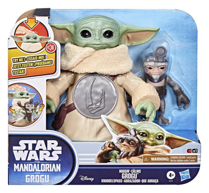 Star Wars: The Mandalorian & Grogu Electronic Action Figure Huggin' Grogu & Anzellan 17 cm - Hasbro Action Figures