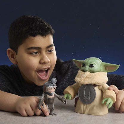 Star Wars: The Mandalorian & Grogu Electronic Action Figure Huggin' Grogu & Anzellan 17 cm - Hasbro Action Figures