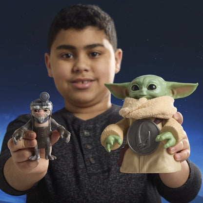 Star Wars: The Mandalorian & Grogu Electronic Action Figure Huggin' Grogu & Anzellan 17 cm - Hasbro Action Figures