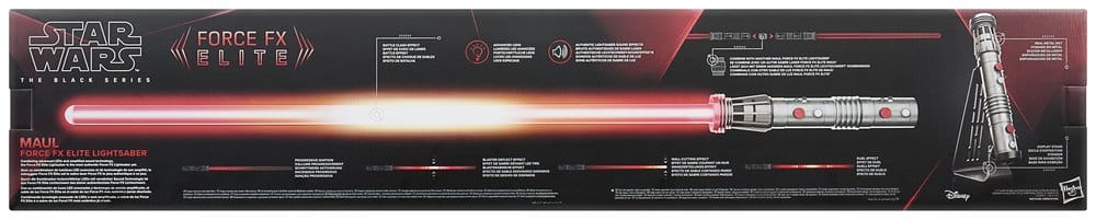 Star Wars: Maul - Shadow Lord Black Series Replica Force FX Elite Lightsaber Maul - Hasbro Replicas