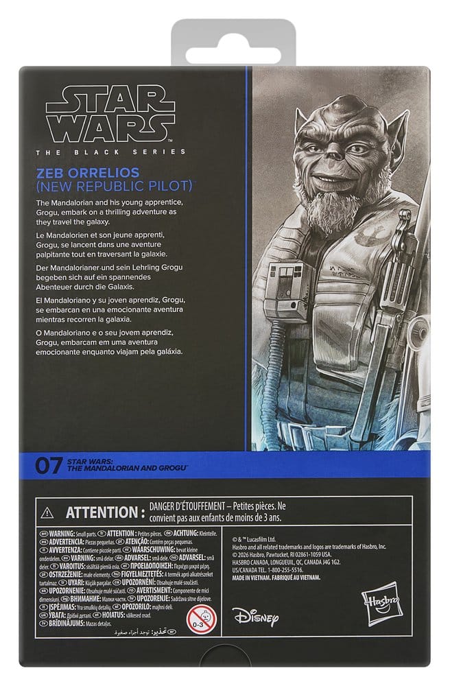 Star Wars: The Mandalorian & Grogu Black Series Action Figure Garazeb “Zeb” Orrelios 15 cm - Hasbro Action Figures