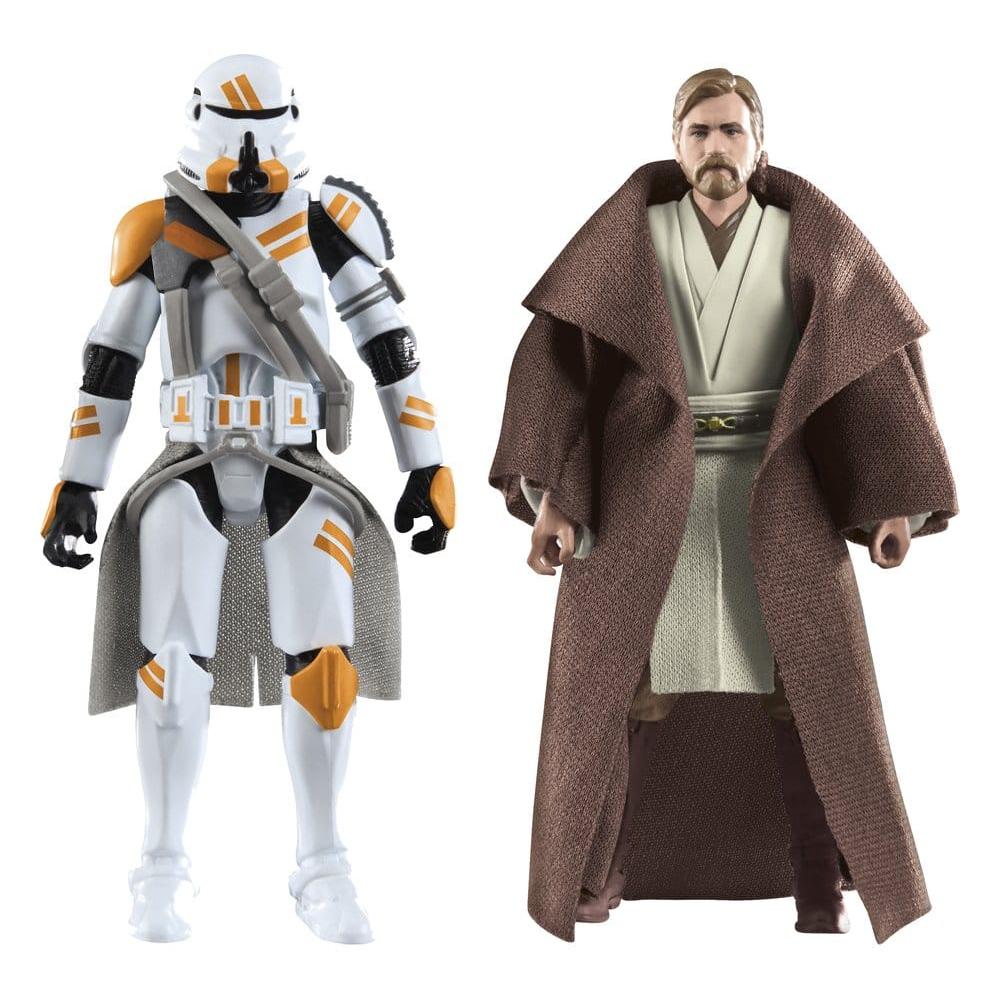 Star Wars Episode III Vintage Collection Action Figure 2-Pack Obi-Wan Kenobi & Airborne Clone Trooper - Hasbro Action Figures