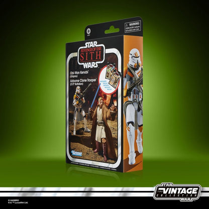 Star Wars Episode III Vintage Collection Action Figure 2-Pack Obi-Wan Kenobi & Airborne Clone Trooper - Hasbro Action Figures