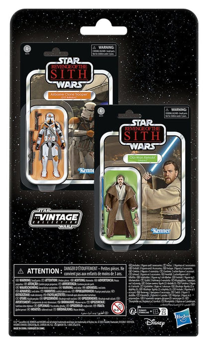 Star Wars Episode III Vintage Collection Action Figure 2-Pack Obi-Wan Kenobi & Airborne Clone Trooper - Hasbro Action Figures