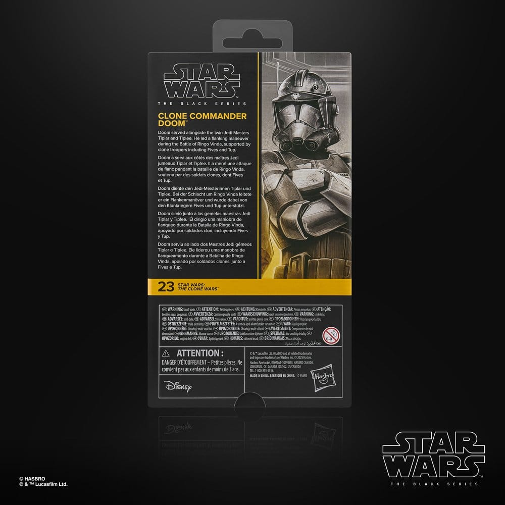 Star Wars: The Clone Wars Black Series Action Figure Clone Commander Doom 15 cm - Hasbro Action Figures