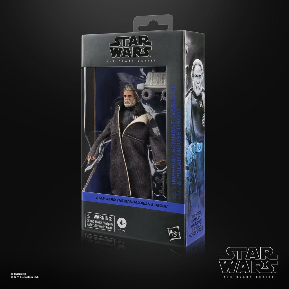 Star Wars: The Mandalorian & Grogu Black Series Action Figure Imperial Remnant Warlord & Polar Mouse Droid - Hasbro Action Figures