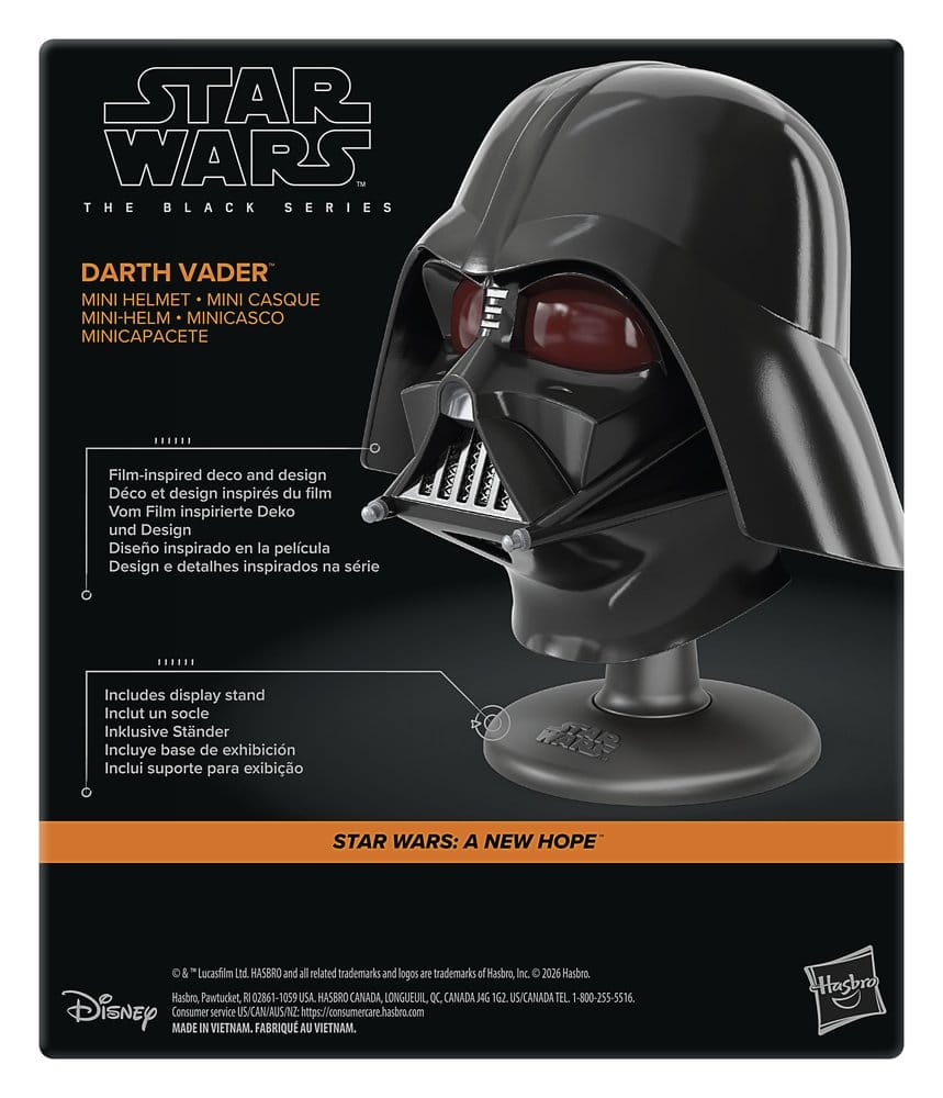 Star Wars Episode IV Black Series Mini Helmet Darth Vader 15 cm - Hasbro Replicas