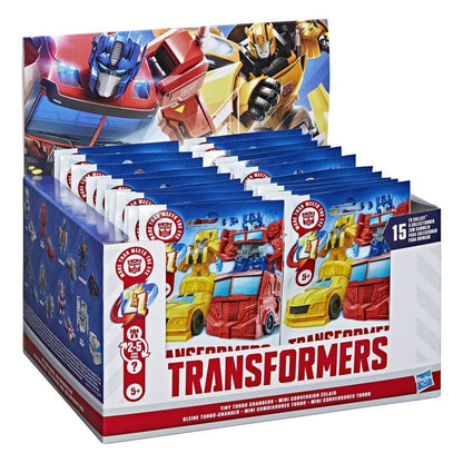 Transformers Mini Action Figures 4 cm Tiny Turbo Changers Blind Box Display Box Qty 24 - Hasbro Blind Boxes, Mini Figures & Capsule Toys