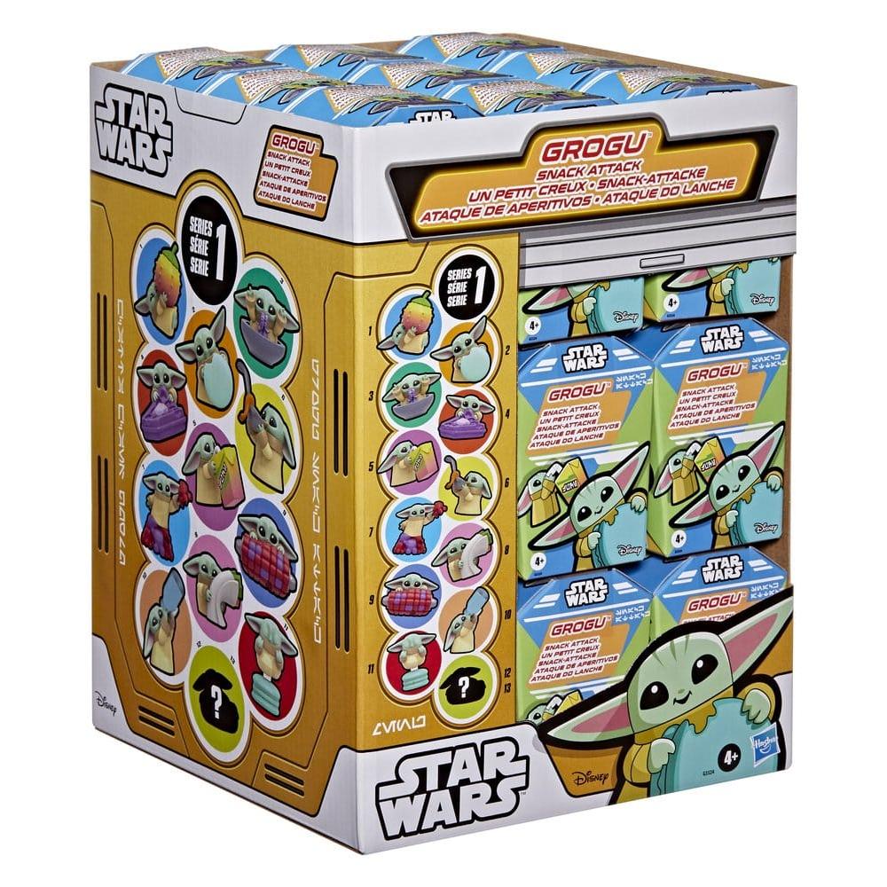 Star Wars Mini Figures 4 cm Grogu Snack Attack Series 1 Blind Box Display Box Qty 24 - Hasbro Blind Boxes, Mini Figures & Capsule Toys