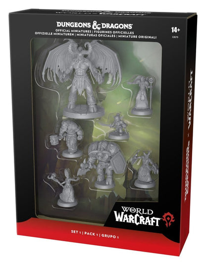 Dungeons & Dragons x World of Warcraft Miniatures Set 1 - Hasbro Miniature Gaming & Tabletop