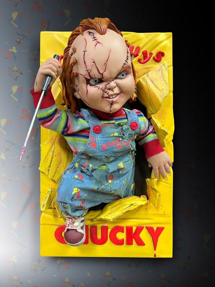 Chucky (Child´s Play) Wall Sculpture 1/2 Bride of Chucky 22 x 23 x 38 cm - Hollywood Collectibles Group Decoration