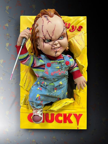 Chucky (Child´s Play) Wall Sculpture 1/2 Bride of Chucky 22 x 23 x 38 cm - Hollywood Collectibles Group Decoration