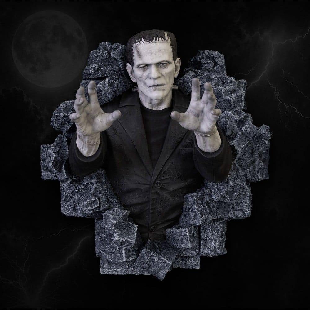 Frankenstein Wall Sculpture Classic Horror Edition Lifesize 94 cm - Hollywood Collectibles Group Statues