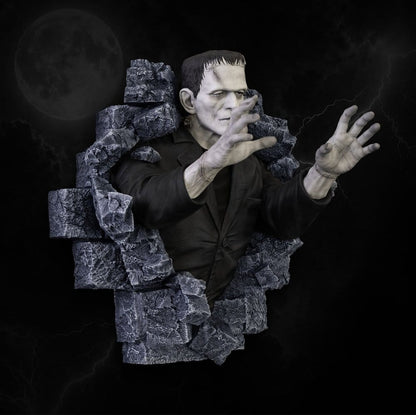 Frankenstein Wall Sculpture Classic Horror Edition Half Scale 48 cm - Hollywood Collectibles Group Statues
