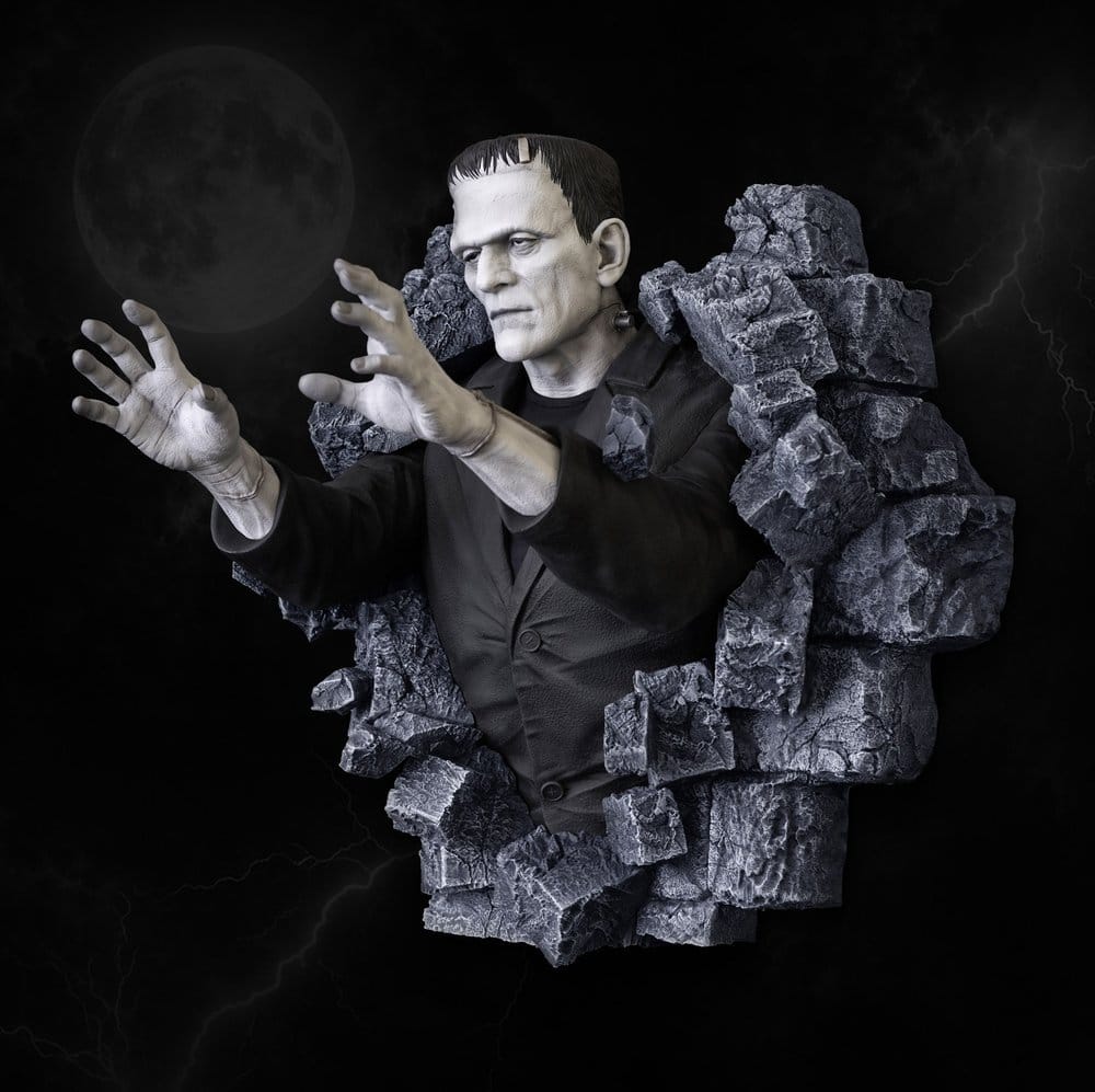 Frankenstein Wall Sculpture Classic Horror Edition Half Scale 48 cm - Hollywood Collectibles Group Statues