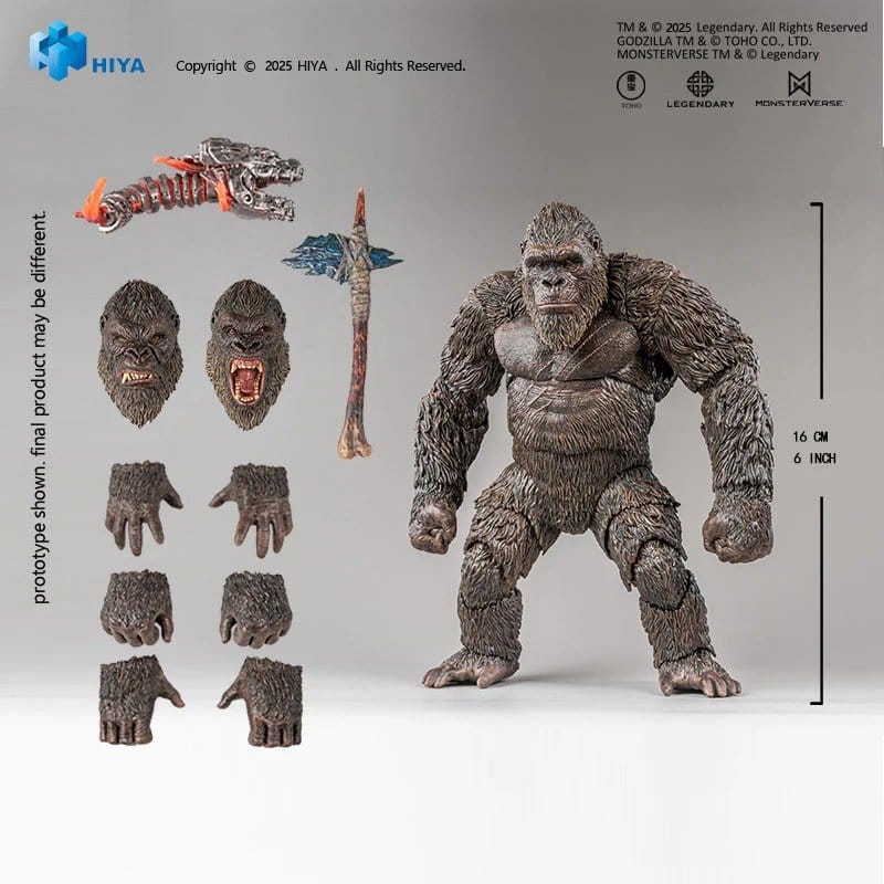Godzilla vs. Kong Exquisite Basic Series Action Figure Kong 2.0 16 cm - Hiya Toys Action Figures