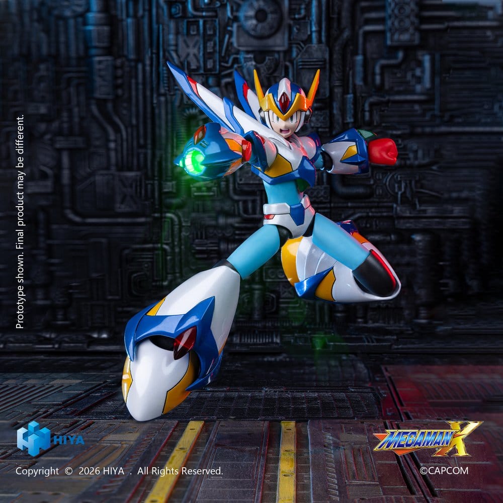 Mega Man X Exquisite Basic Series Actionfigur X Falcon Armor Version 15 cm - Hiya Toys Action Figures