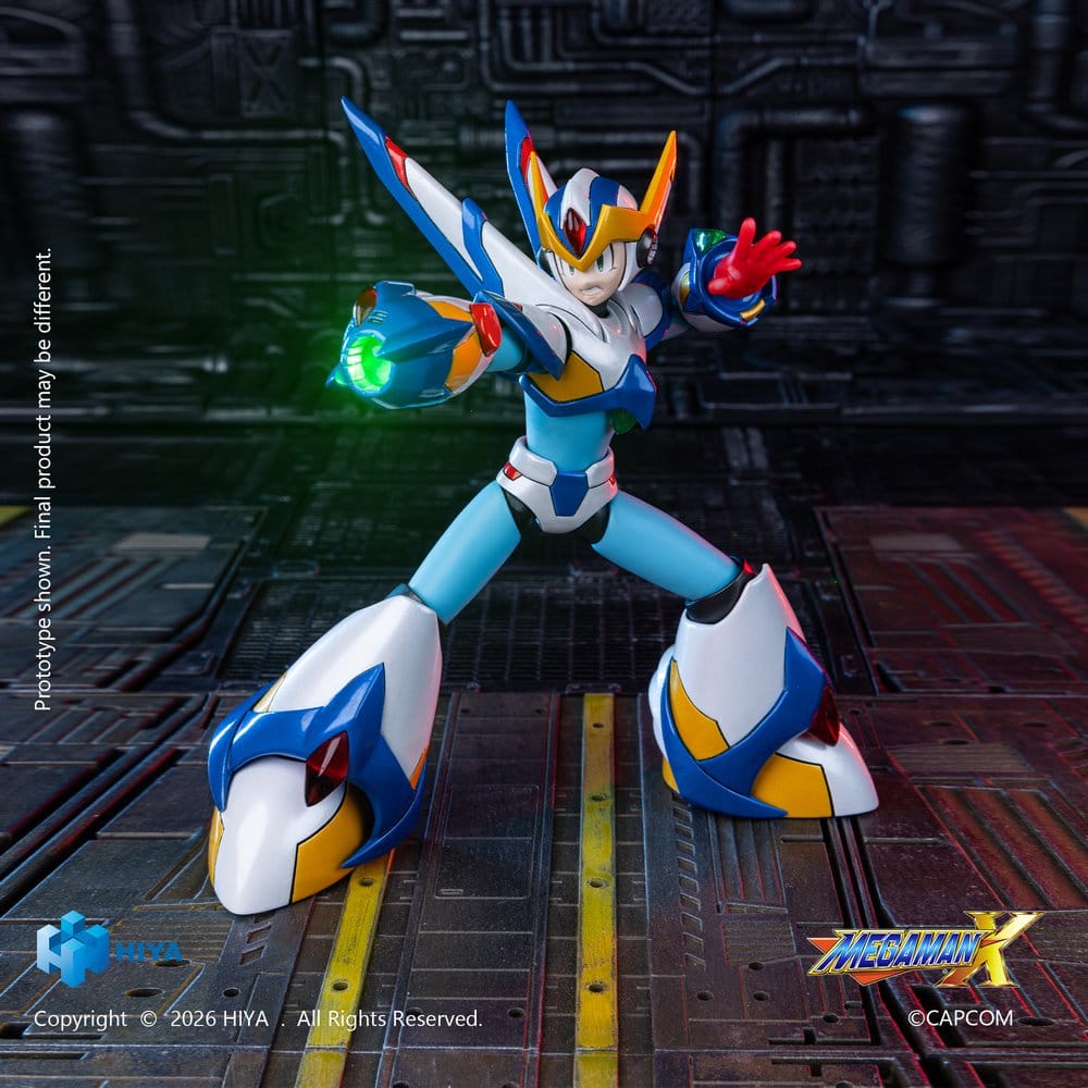 Mega Man X Exquisite Basic Series Actionfigur X Falcon Armor Version 15 cm - Hiya Toys Action Figures
