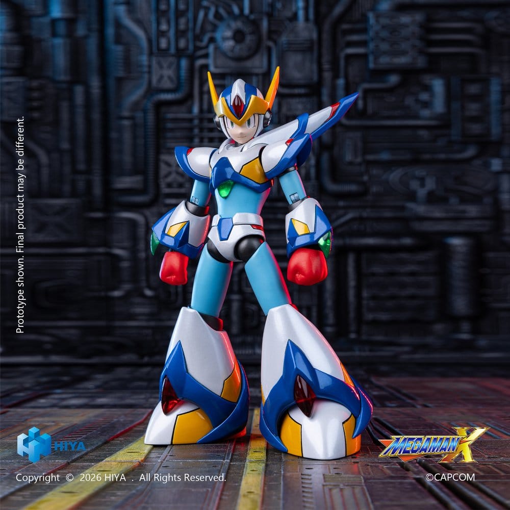 Mega Man X Exquisite Basic Series Actionfigur X Falcon Armor Version 15 cm - Hiya Toys Action Figures