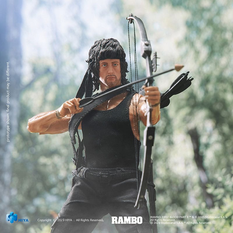 First Blood II Exquisite Super Series Actionfigur 1/12 First Blood II John Rambo 16 cm - Hiya Toys Action Figures