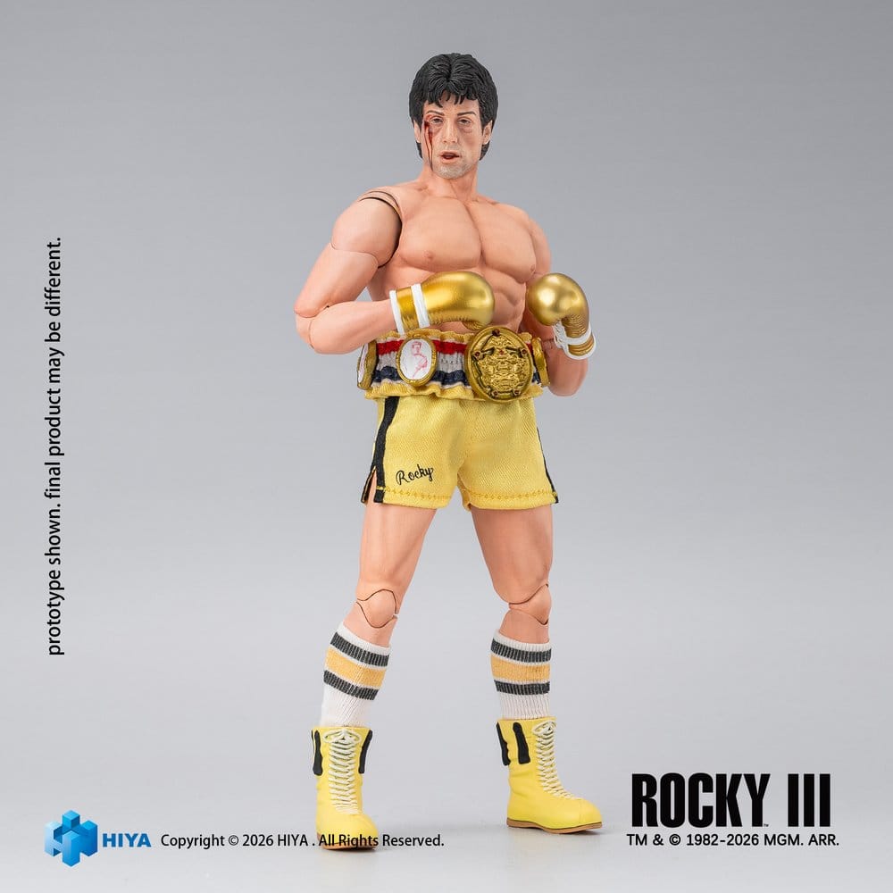 Rocky III Exquisite Super Action Figure 1/12 Rocky Boxer Version 16 cm - Hiya Toys Action Figures