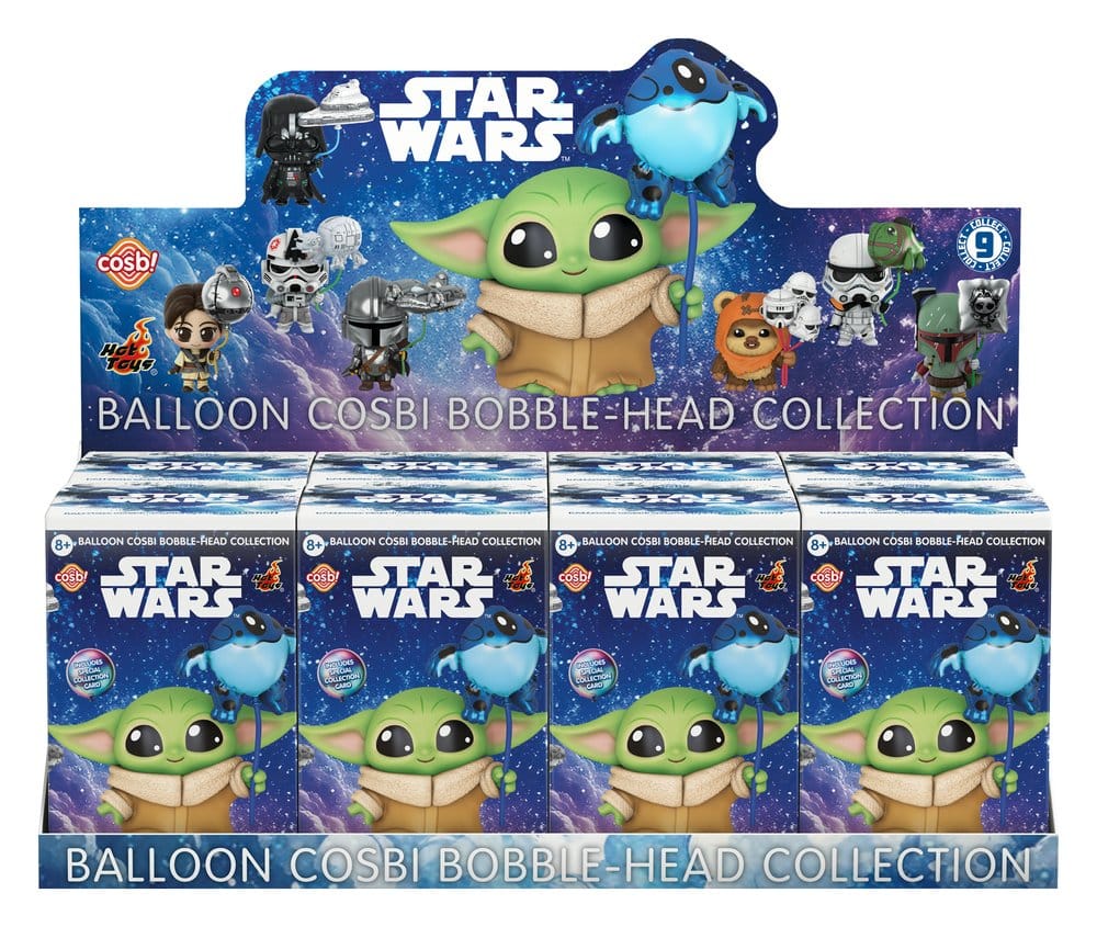 Star Wars Cosbi Mini Figures Balloon Blind Box Display (8) - Hot Toys Blind Boxes