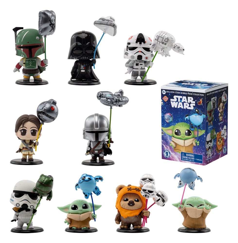 Star Wars Cosbi Mini Figures Balloon Blind Box Display (8) - Hot Toys Blind Boxes