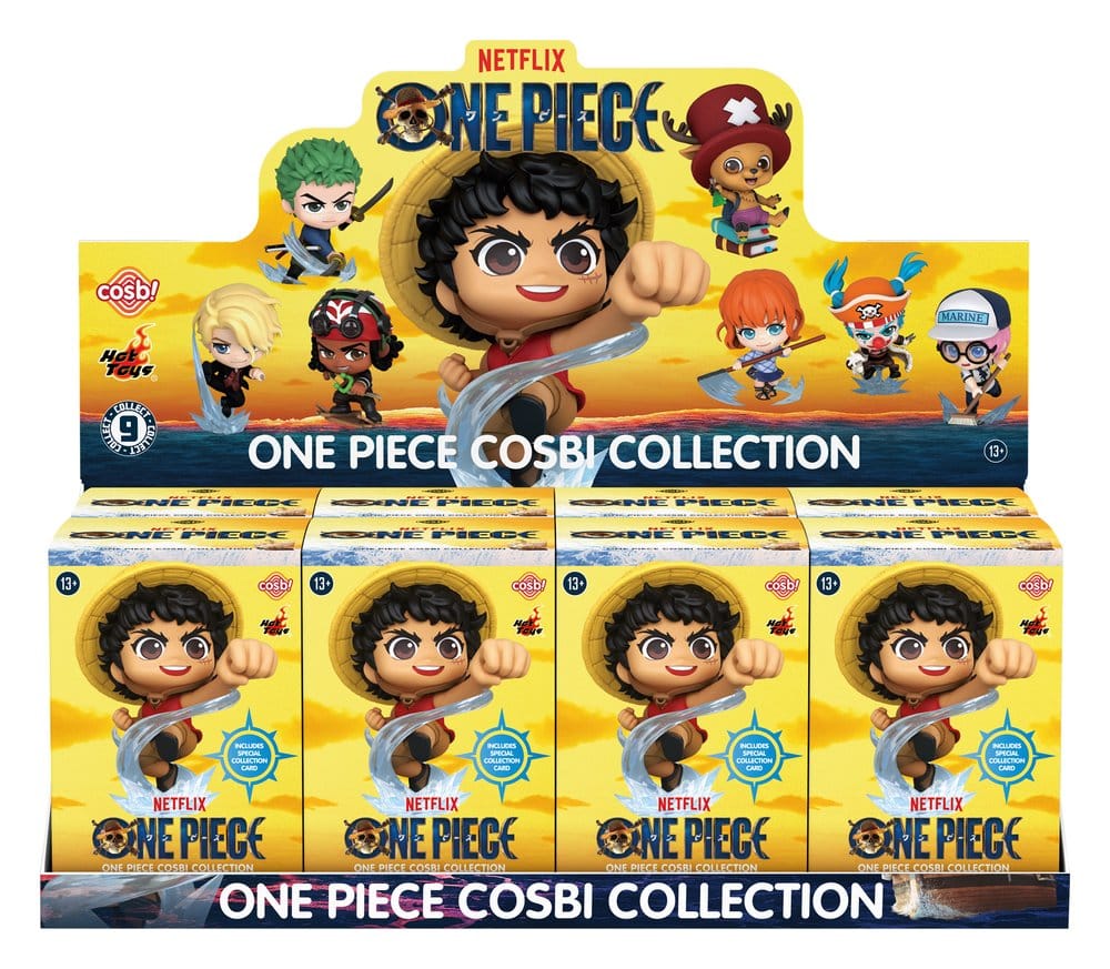 One Piece Cosbi Mini Figures 8 cm Blind Box Display 8 - Hot Toys Blind Boxes