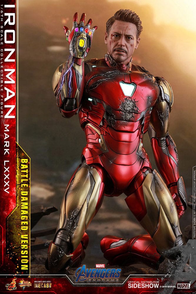Avengers: Endgame Movie Masterpiece Diecast Action Figure 1/6 Iron Man Mark LXXXV (Battle Damaged Version) Special Edition