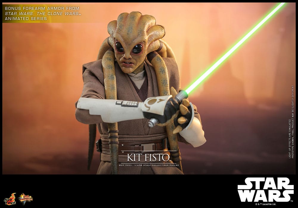 Star Wars Movie Masterpiece Action Figure 1/6 Kit Fisto 32 cm - Hot Toys Action Figures