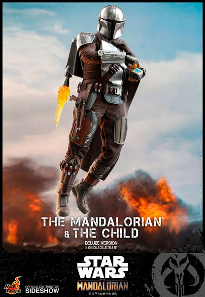 Star Wars The Mandalorian Action Figure 2-Pack 1/6 The Mandalorian & The Child Deluxe 30 cm - Hot Toys Action Figures