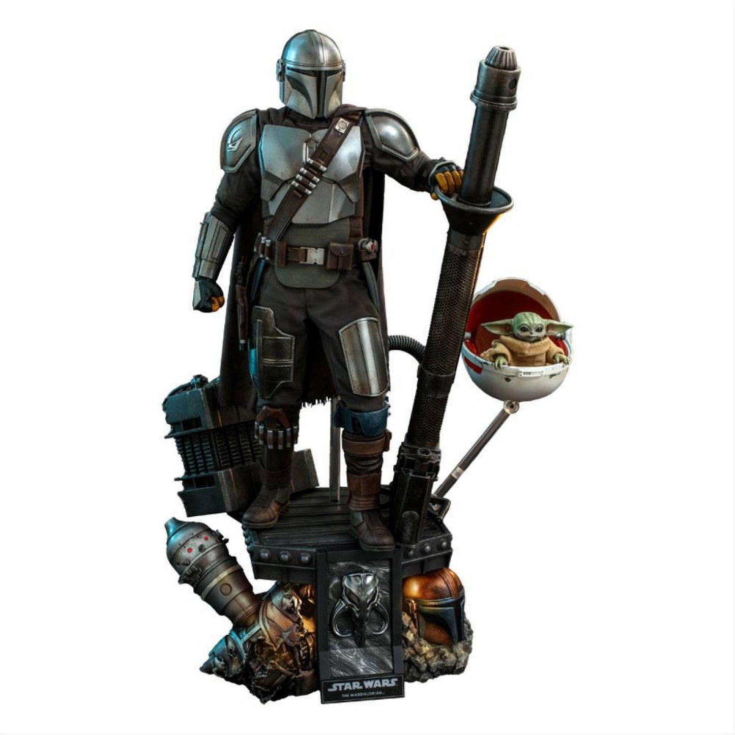 Star Wars The Mandalorian Action Figure 2-Pack 1/4 The Mandalorian & The Child Deluxe 46 cm - Hot Toys Action Figures