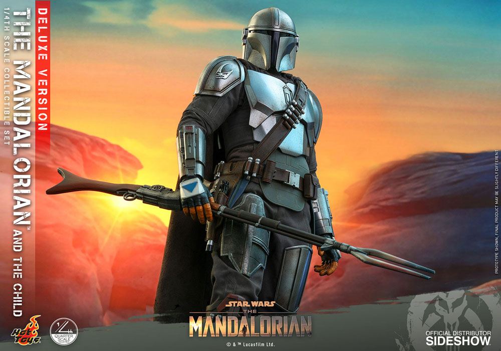 Star Wars The Mandalorian Action Figure 2-Pack 1/4 The Mandalorian & The Child Deluxe 46 cm - Hot Toys Action Figures