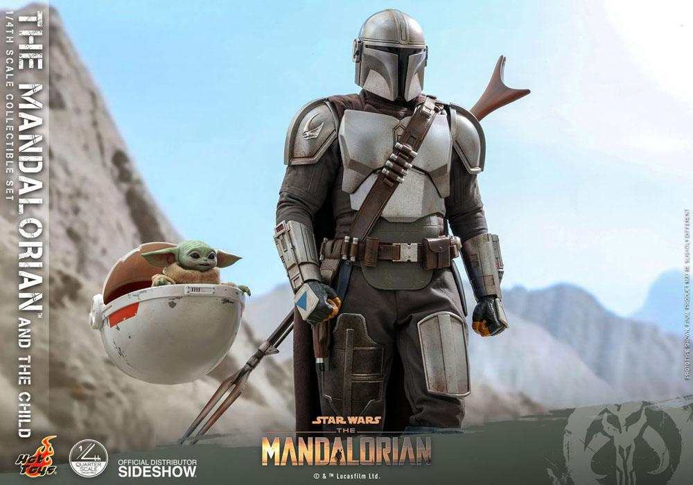 Star Wars The Mandalorian Action Figure 2-Pack 1/4 The Mandalorian & The Child 46 cm - Hot Toys Action Figures