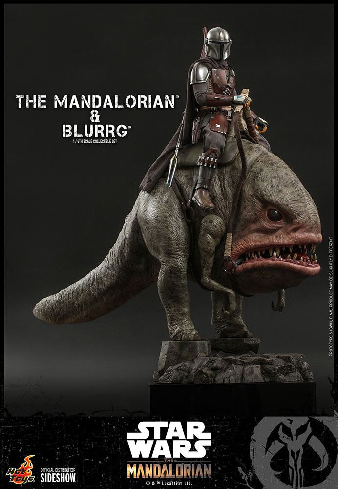 Star Wars The Mandalorian Action Figure 2-Pack 1/6 The Mandalorian & Blurrg 37 cm - Hot Toys Action Figures