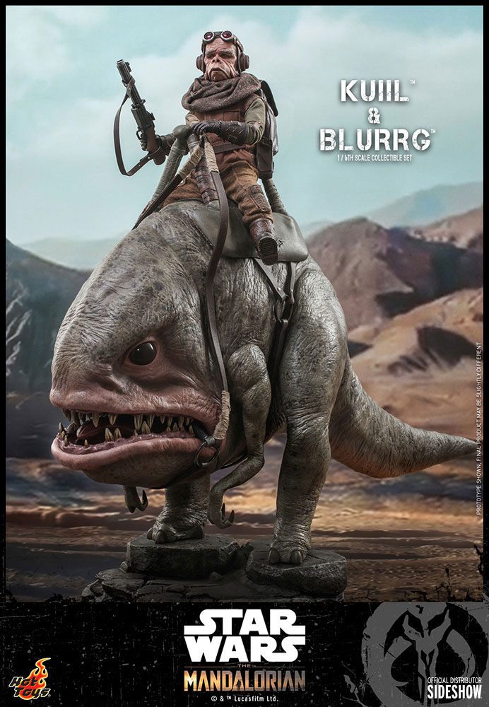 Star Wars The Mandalorian Action Figure 2-Pack 1/6 Kuiil & Blurrg 37 cm - Hot Toys Action Figures