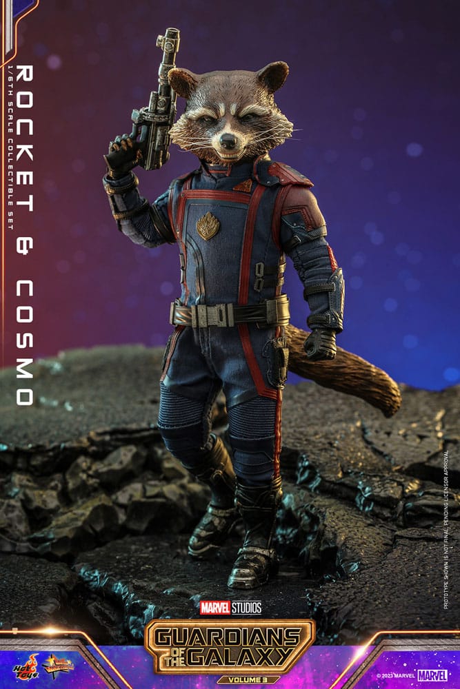 Guardians of the Galaxy Vol. 3: Rocket & Cosmo: 1/6 Scale Action Figure Set - Hot Toys Action figures