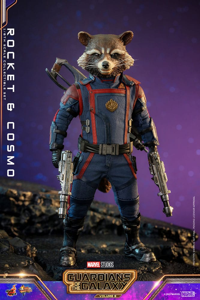 Guardians of the Galaxy Vol. 3: Rocket & Cosmo: 1/6 Scale Action Figure Set - Hot Toys Action figures