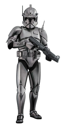 Star Wars Movie Masterpiece Action Figure 1/6 Commander Cody (Chrome Version) Hot Toys Exclusive
