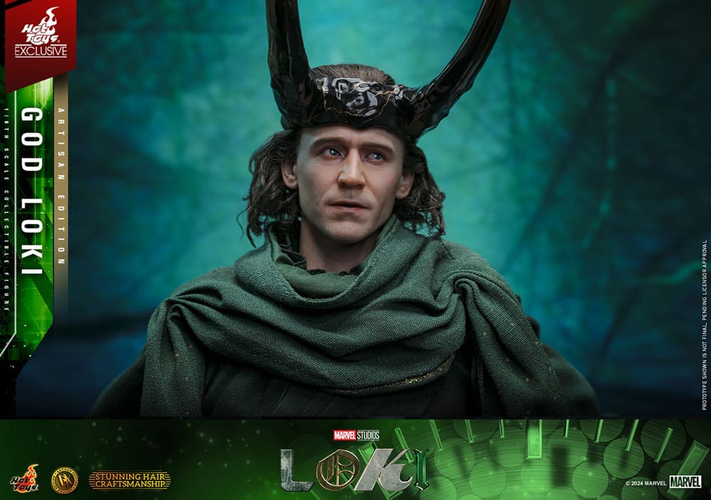 Loki DX Action Figure 1/6 God Loki Artisan Edition Hot Toys Exclusive 31 cm