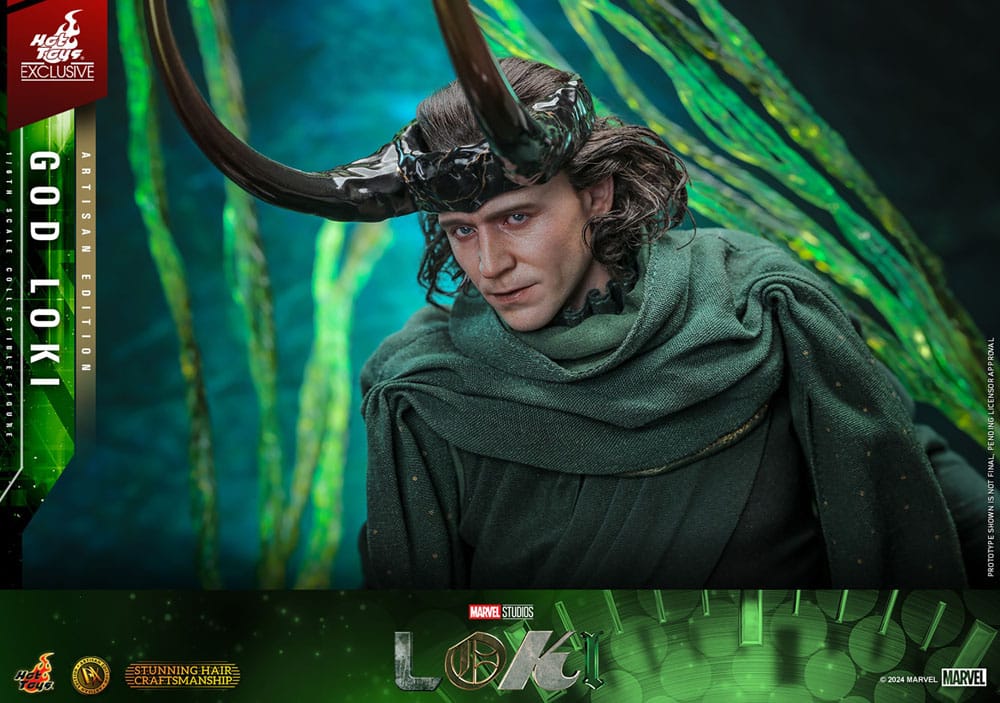 Loki DX Action Figure 1/6 God Loki Artisan Edition Hot Toys Exclusive 31 cm