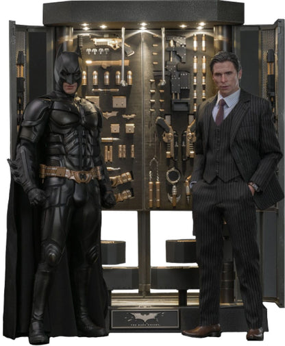 Batman: The Dark Knight: Armory With Bruce Wayne & Batman: 2.0 - Hot Toys Action Figures