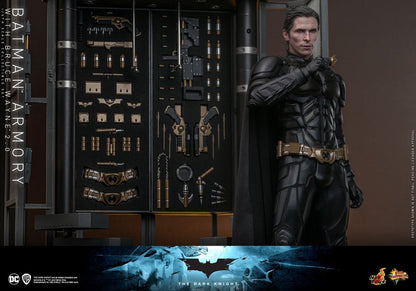 Batman: The Dark Knight: Armory With Bruce Wayne & Batman: 2.0 - Hot Toys Action Figures