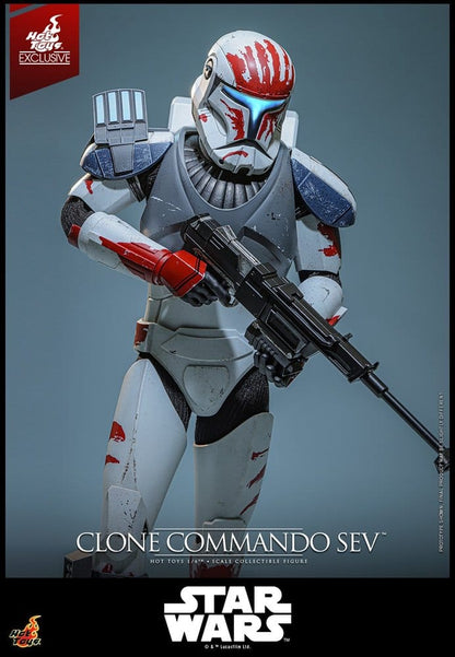 Star Wars: The Clone Wars Television Masterpiece Action Figure 1/6 Clone Commando Sev (Hot Toys Exclusive) - Hot Toys Action Figures