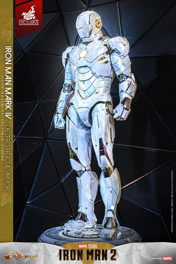Iron Man 2: Iron Man Mark IV (Sub-Zero Fractal Armor): Hot Toys Exclusive: 1/6 Scale Action Figure