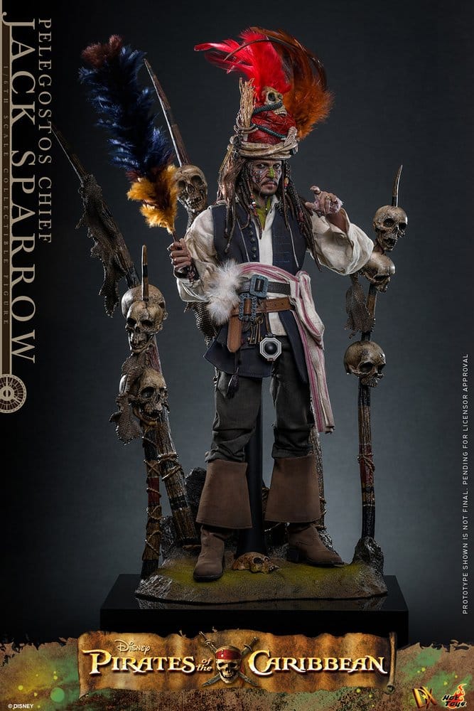 Pirates of the Caribbean: Dead Man's Chest Action DX Figure 1/6 Pelegostos Chief Jack Sparrow 30 cm - Hot Toys Action Figures