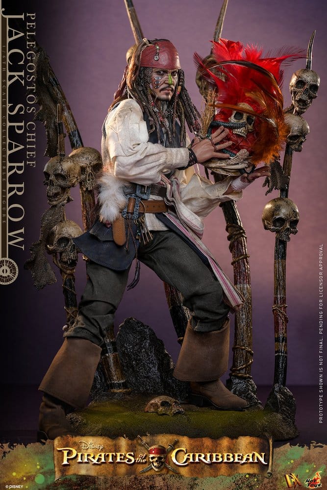 Pirates of the Caribbean: Dead Man's Chest Action DX Figure 1/6 Pelegostos Chief Jack Sparrow 30 cm - Hot Toys Action Figures