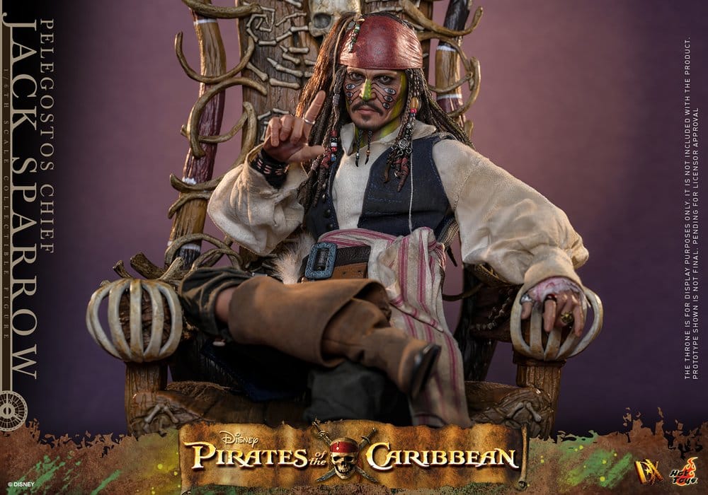 Pirates of the Caribbean: Dead Man's Chest Action DX Figure 1/6 Pelegostos Chief Jack Sparrow 30 cm - Hot Toys Action Figures